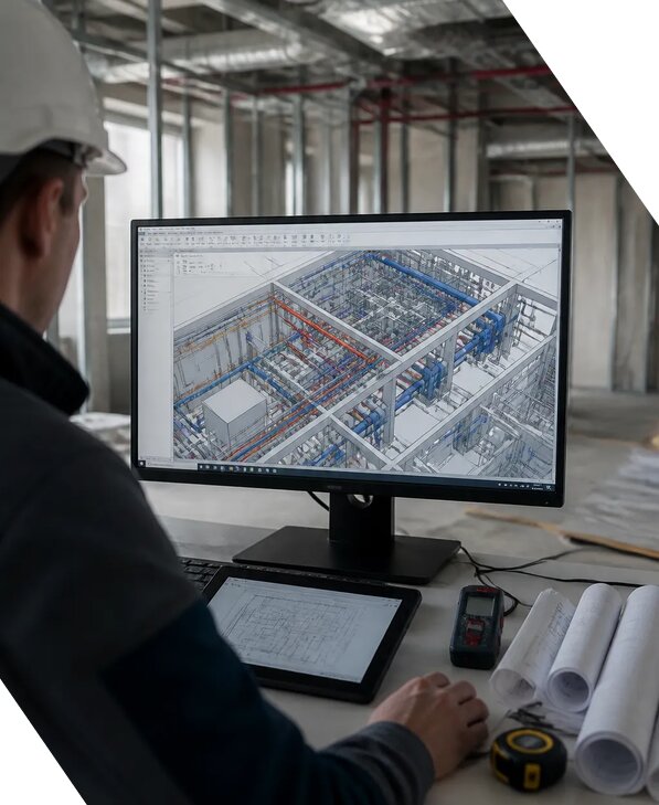 Создание BIM модели инженерных сетей для объектов в Новокубанске